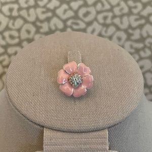 Stella & Dot Kristin Pink Enamel Ring EUC